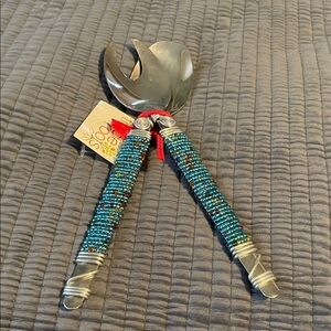 Beaded Handle Salad Servers
